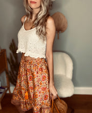 Load image into Gallery viewer, Boho mini skirt